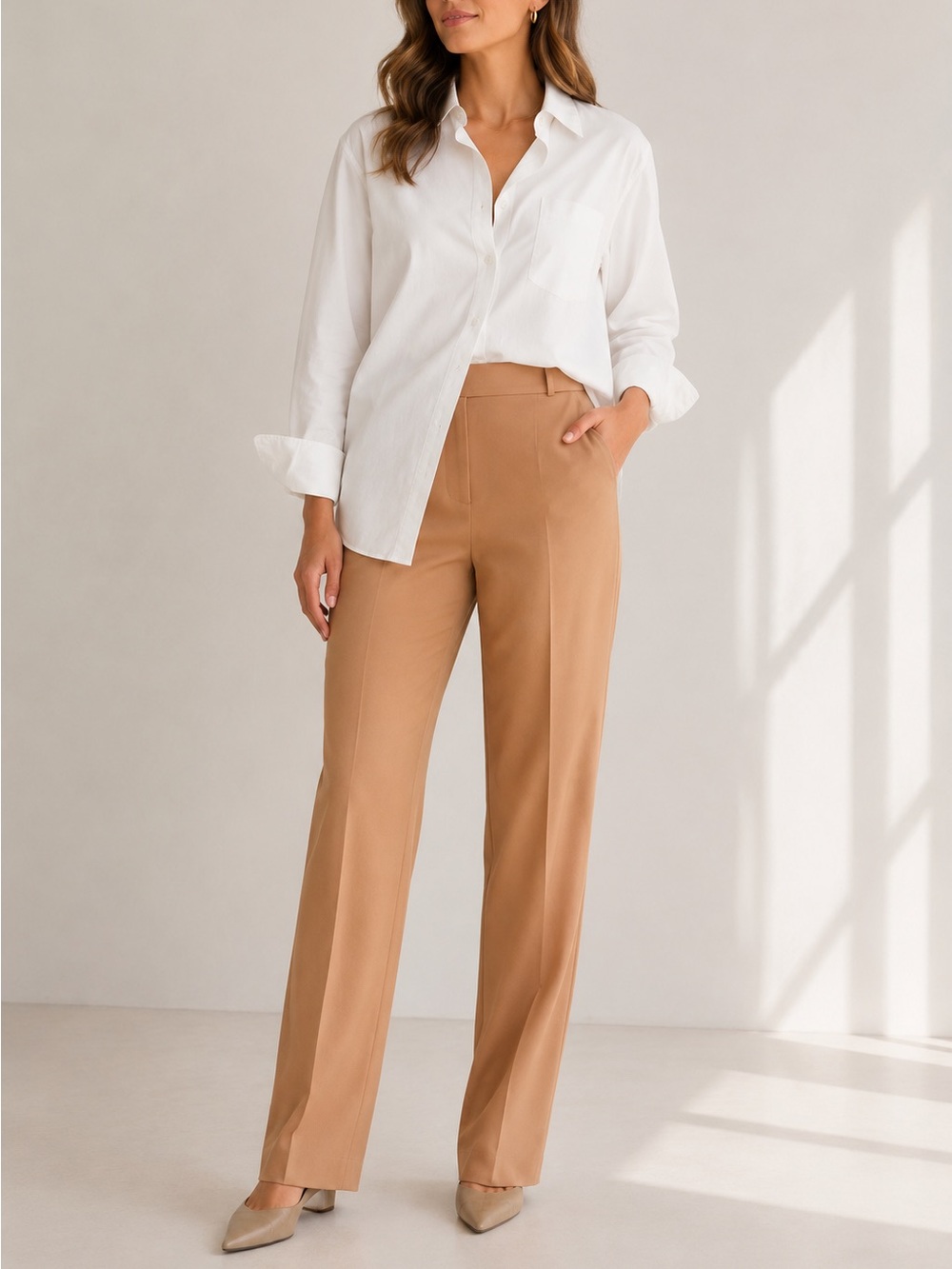 NWT ATOIR The Comet High Rise Tailored Pants Tan Size 2